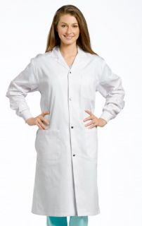 Labcoat With Patch Pockets-White Cross