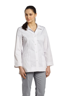 4 Button Labcoat-White Cross