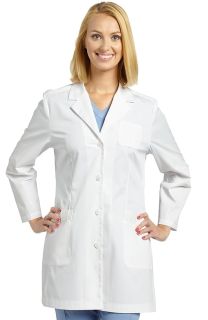 4 Button Lab Coat-White Cross