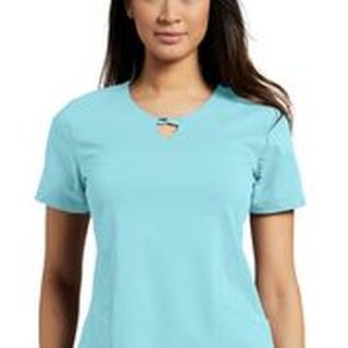 Gigi Neckline Top-White Cross