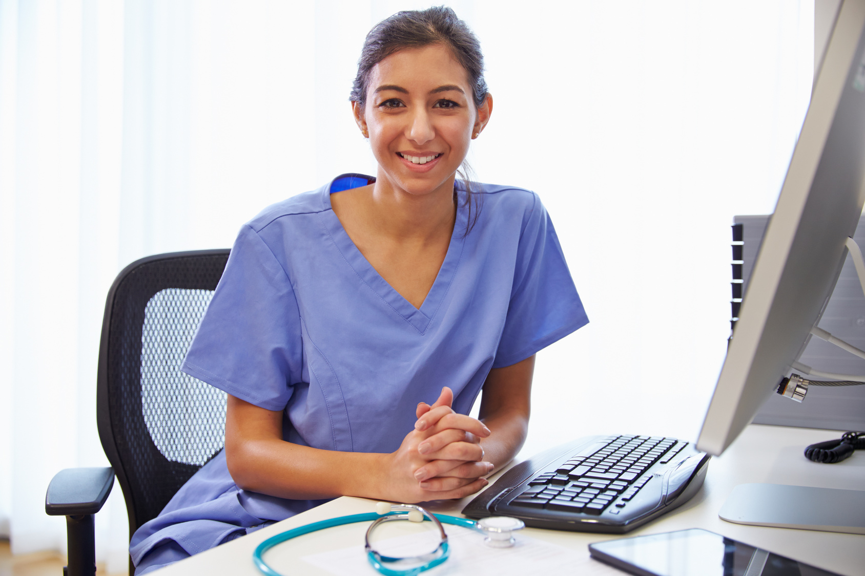 Medical Professional in Scrubs