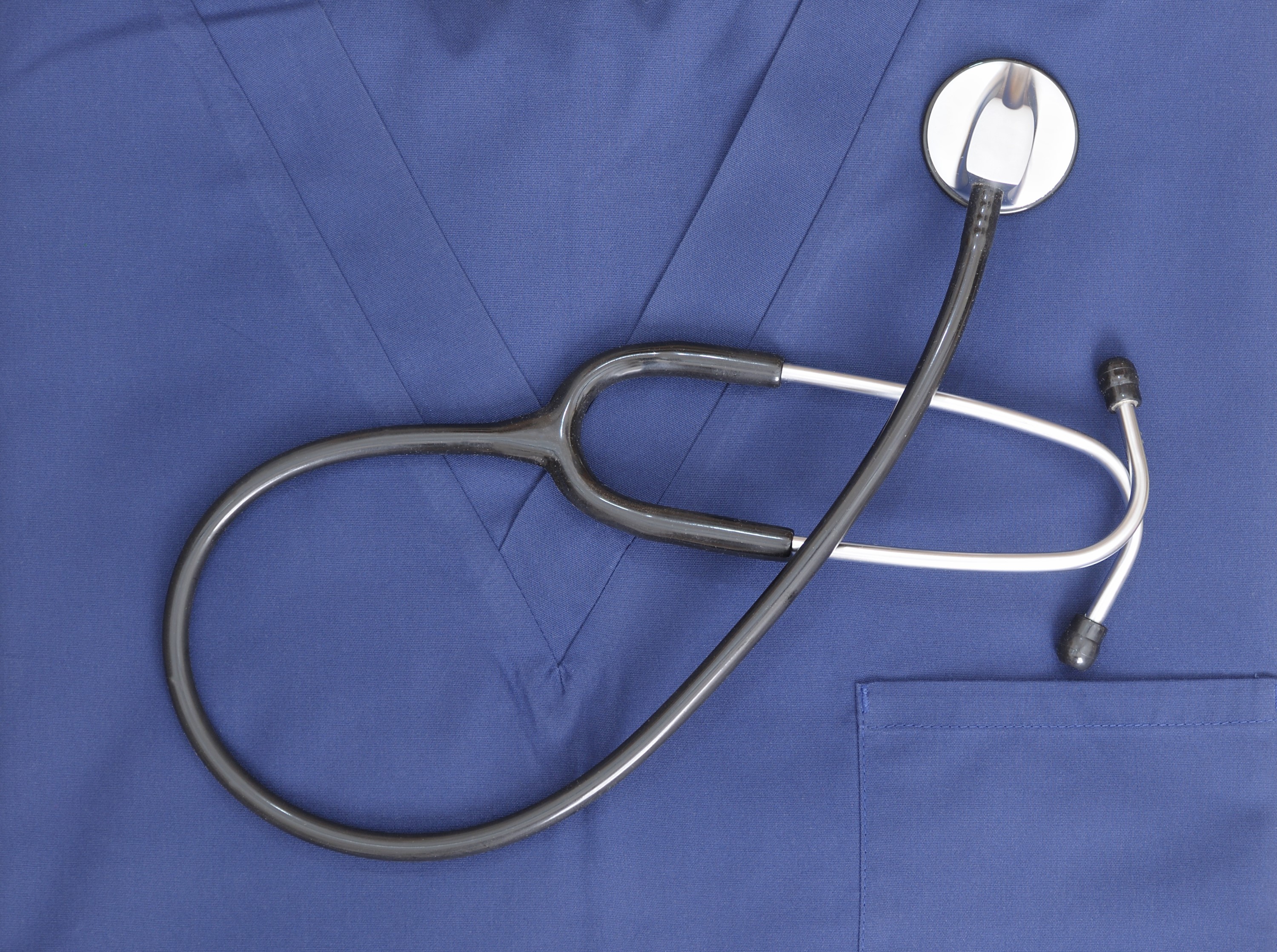 Scrubs with stethoscope