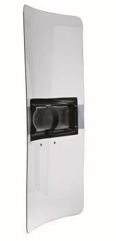 Peacekeeper II Clear Riot Shield w/ Custom-Molded Ambidextrous Handle, 24" x 48"-Monadnock
