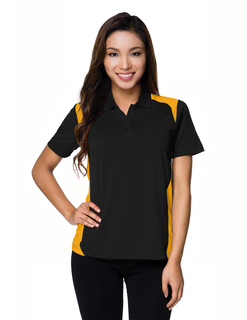 Lady Blitz-Womens 100% Polyester Uc Knit Polo Shirt-TM Performance