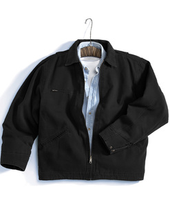 Oakland-Enzyme Wash Cotton Canvas Work Jacket With Quilted Lining-Tri-Mountain