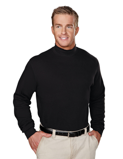 Graduate-Cotton Interlock Mock Turtleneck-Tri-Mountain