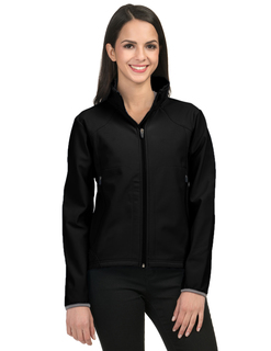 Ascent-Womens Poly Stretch Bonded Soft Shell Jacket-TM Performance