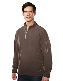 Fairbanks-Mens 100% Poly Micro Fleece Quarter Ziper Pullover-Tri-Mountain