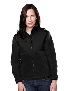 Arctic-Womens Panda Fleece Jacket With Nylon Paneling-Tri-Mountain