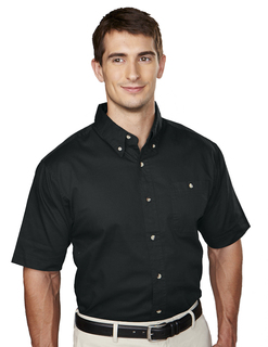 Director-Mens Cotton Short Sleeve Twill Shirt-Tri-Mountain