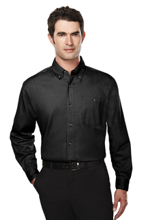 Executive-Mens Cotton Long Sleeve Twill Shirt-Tri-Mountain