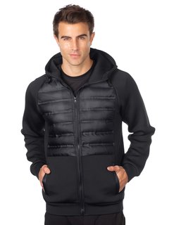 Headwind Hoody-Mens Quilted Layer Knit Hooded Jacket-TM Performance