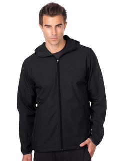 Oslo-Mens Bonded Soft Shell Hooded Jacket-TM Performance