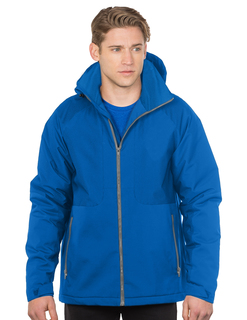 Bellwood-Mens Hooded Honeycomb Polyfleece Jacket-Tri-Mountain