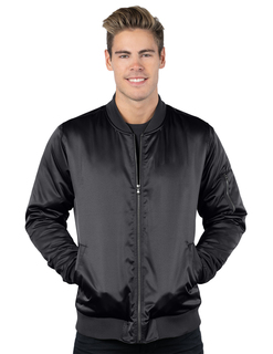 Aviator-Mens Matte Satin Bomber Jacket-Tri-Mountain