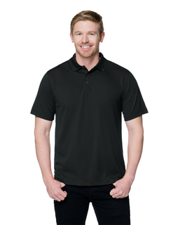 Vital-Mens 100% Polyester Knit S/S Golf Shirt-TM Performance