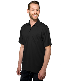 Vital Pocket-Mens 100% Polyester Knite Gold Shirt-TM Performance