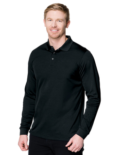 Vital Ls Snap-5 Oz 100% Polyester Mini-Pique Long Sleeve Polo Featuring Tri-Mountain Ultracool™ Moisture-Wicking-Tri-Mountain