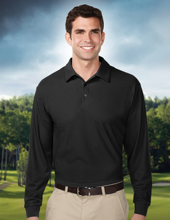 Endurance Long Sleeve-Mens 100% Polyester Uc Long Sleeve Golf Shirt-TM Performance