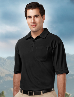 Endurance Pocket-Mens 100% Polyester Uc S/S Golf Shirt-TM Performance