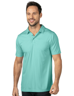 Silas-Mens Micro Striped Performance Polo-TM Performance