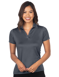 Demi Polo-Womens Jacquard Polo-Tri-Mountain Gold