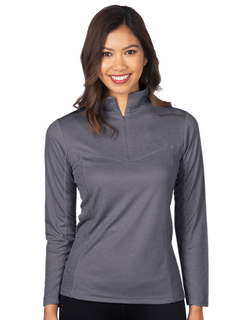 Athena-Womens Heather 14zip Performance Pullover-TM Performance