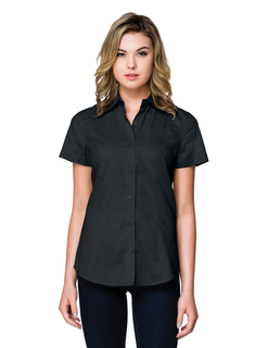 Lady Regal Short Sleeve-Womens 38 Oz 60% Cotton/40% Polyester Brushed Twill Short Sleeve Woven Shirt-Tri-Mountain