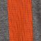 Deep Orange- Dark Grey Heather