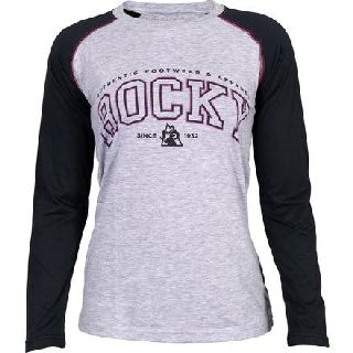 LW00119 Rocky  Logo Long-Sleeve Raglan T-Shirt-Rocky Shoes