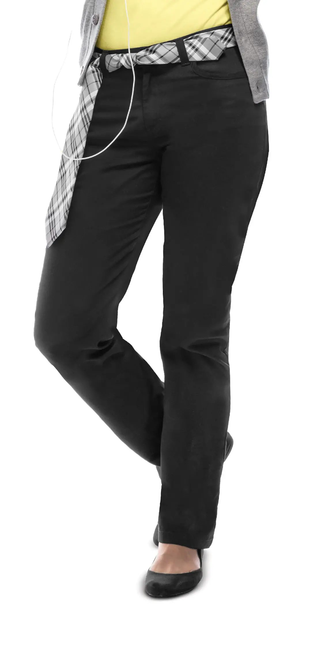 Juniors Stretch &#34;Matchstick&#34; Leg Pant-Classroom Uniforms