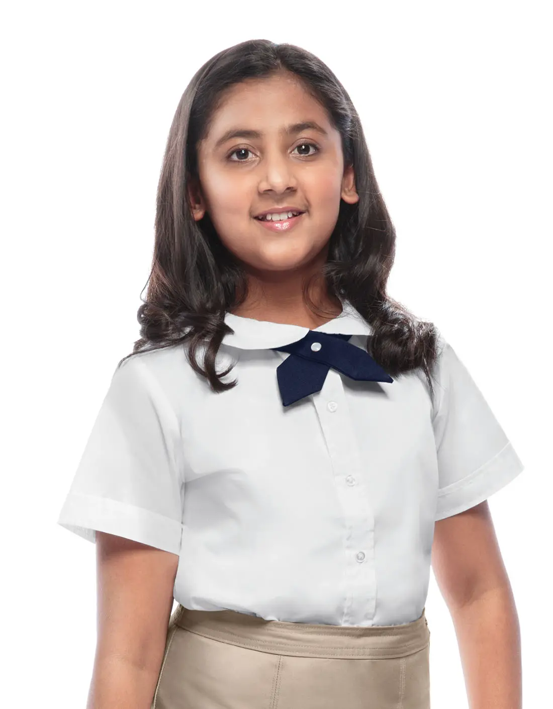 Girls Short Sleeve Peter Pan Blouse-Classroom Uniforms