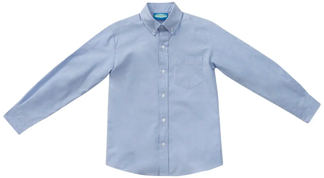 Men&#8216;s Long Sleeve Oxford-Classroom Uniforms