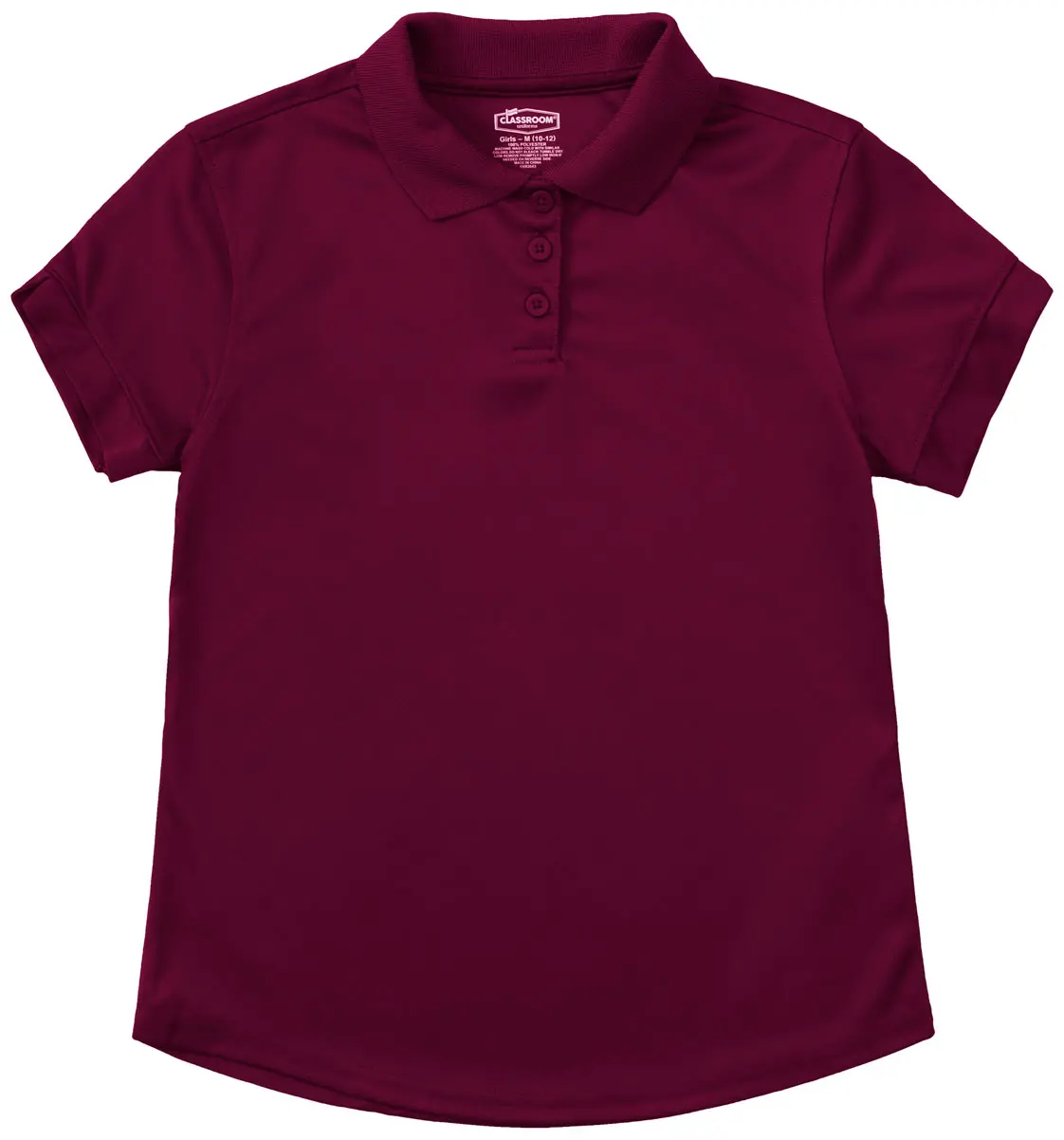 Girls Short Sleeve Moisture Wicking Polo-Classroom Uniforms