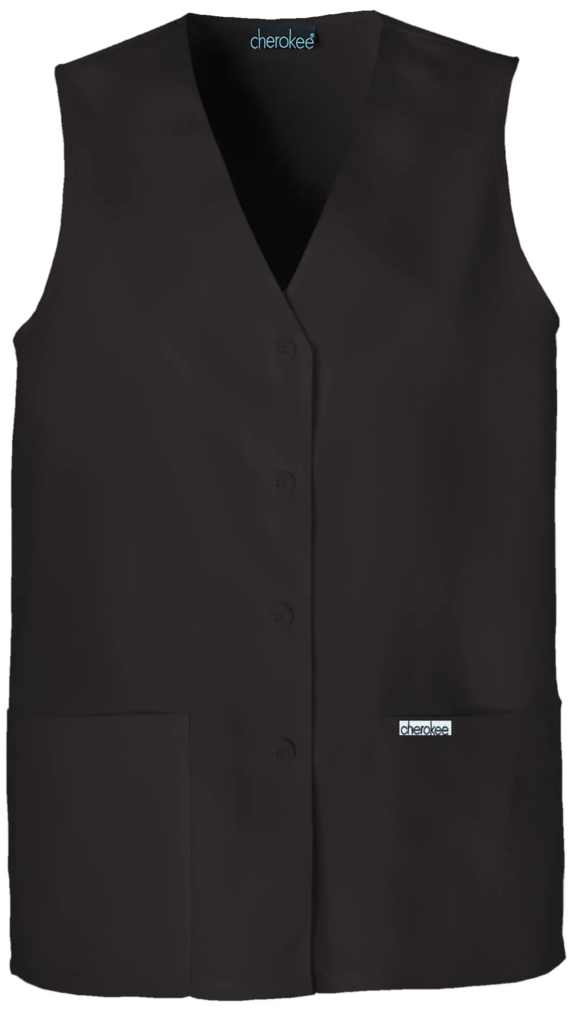 Button Front Vest-Cherokee Uniforms