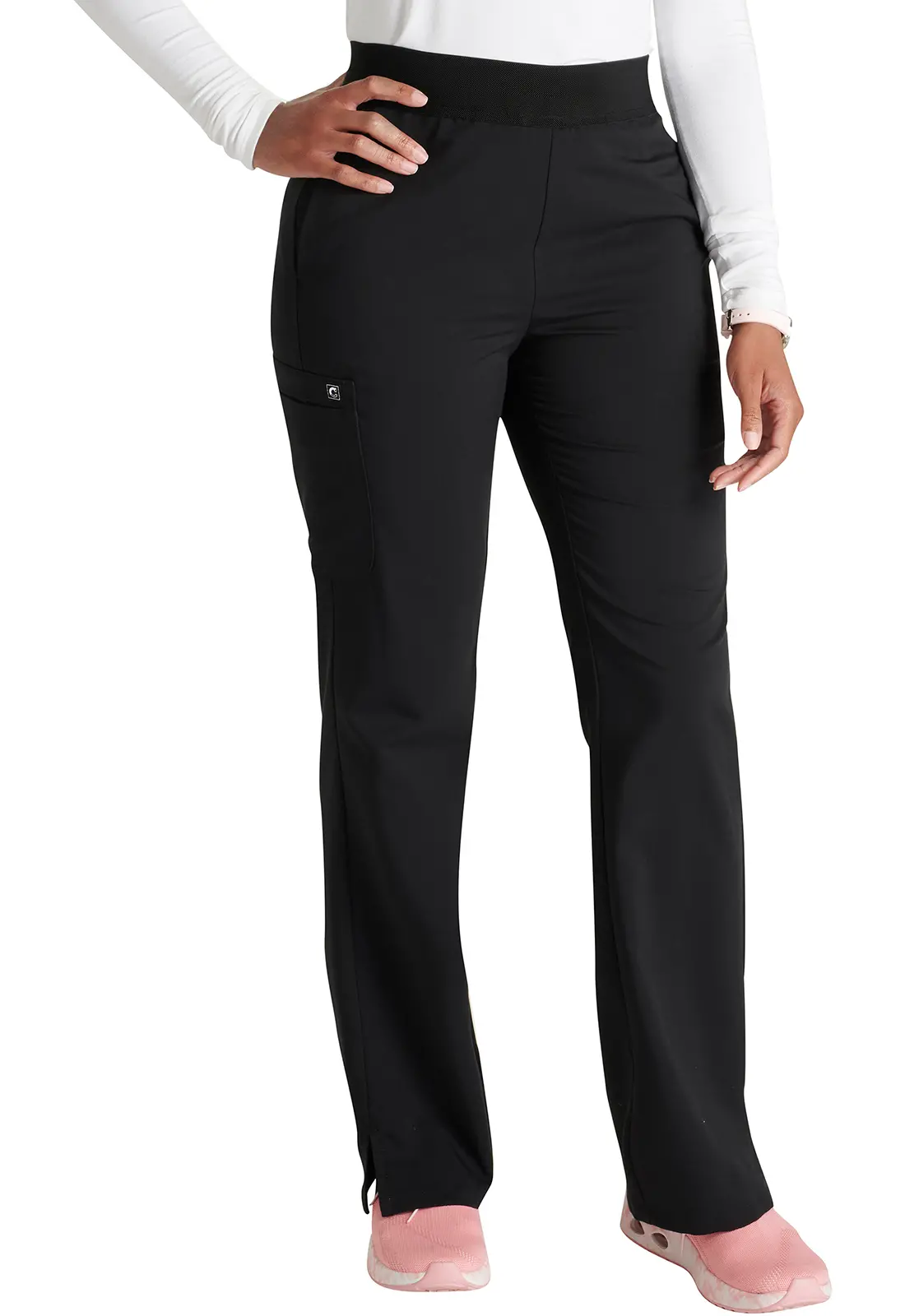 Cherokee Atmos Mid Rise Pull-on Straight Leg Pant