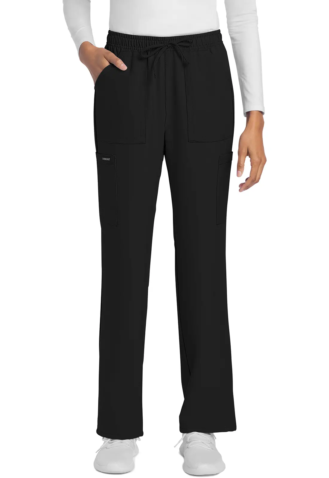 Mid Rise Drawstring Trouser Cargo Pant-Cherokee Uniforms