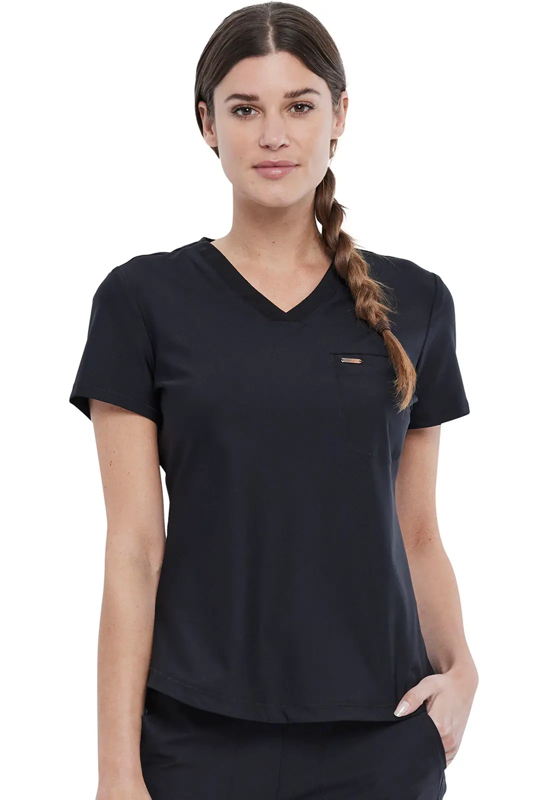 Tuckable V-Neck Top-Cherokee Uniforms