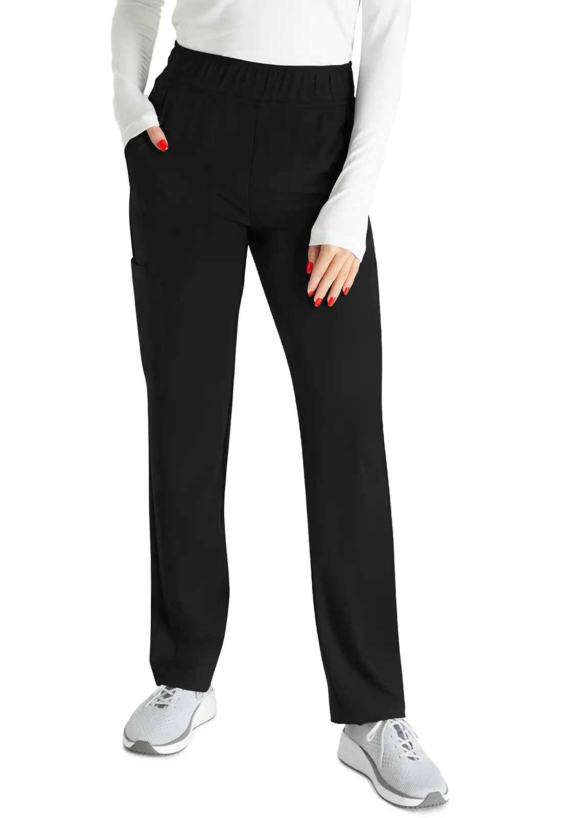 ALLURA RESERVE Mid Rise Pull-On Tapered Leg Cargo Pant-Cherokee Uniforms