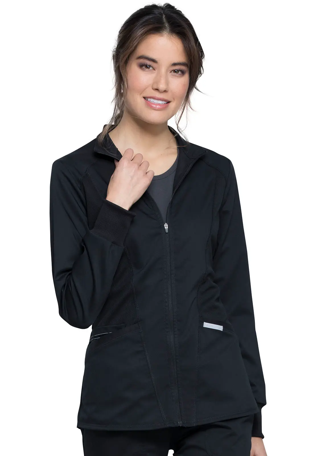 Zip Front High-Low Jacket