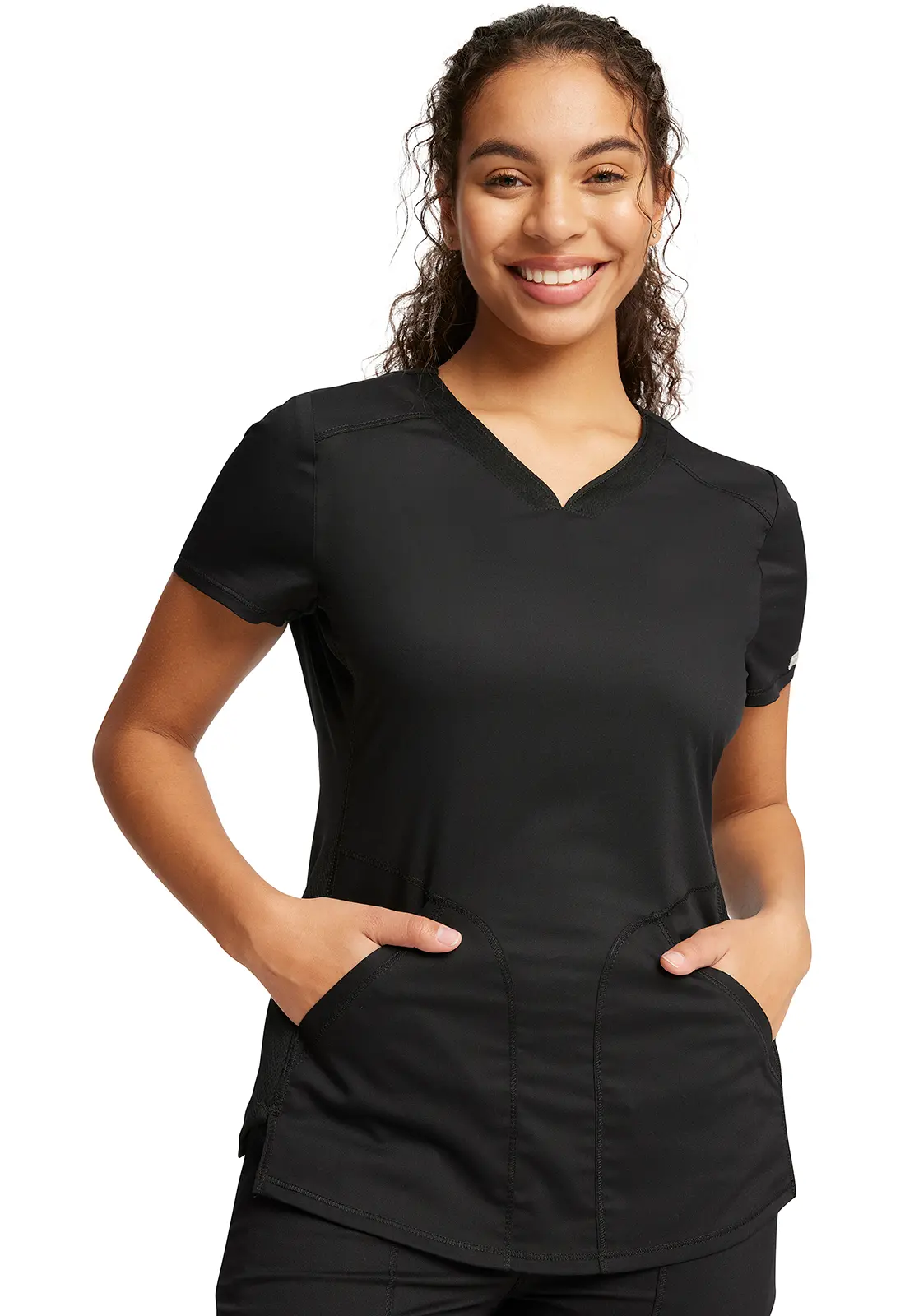 V-Neck Top-Cherokee Workwear