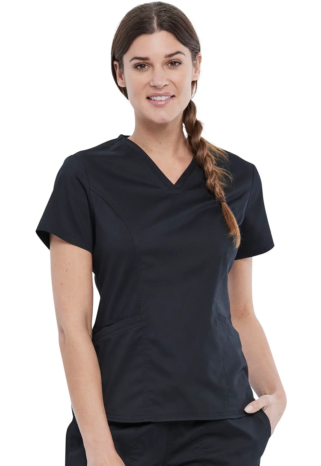 V-Neck  Top-Cherokee Workwear