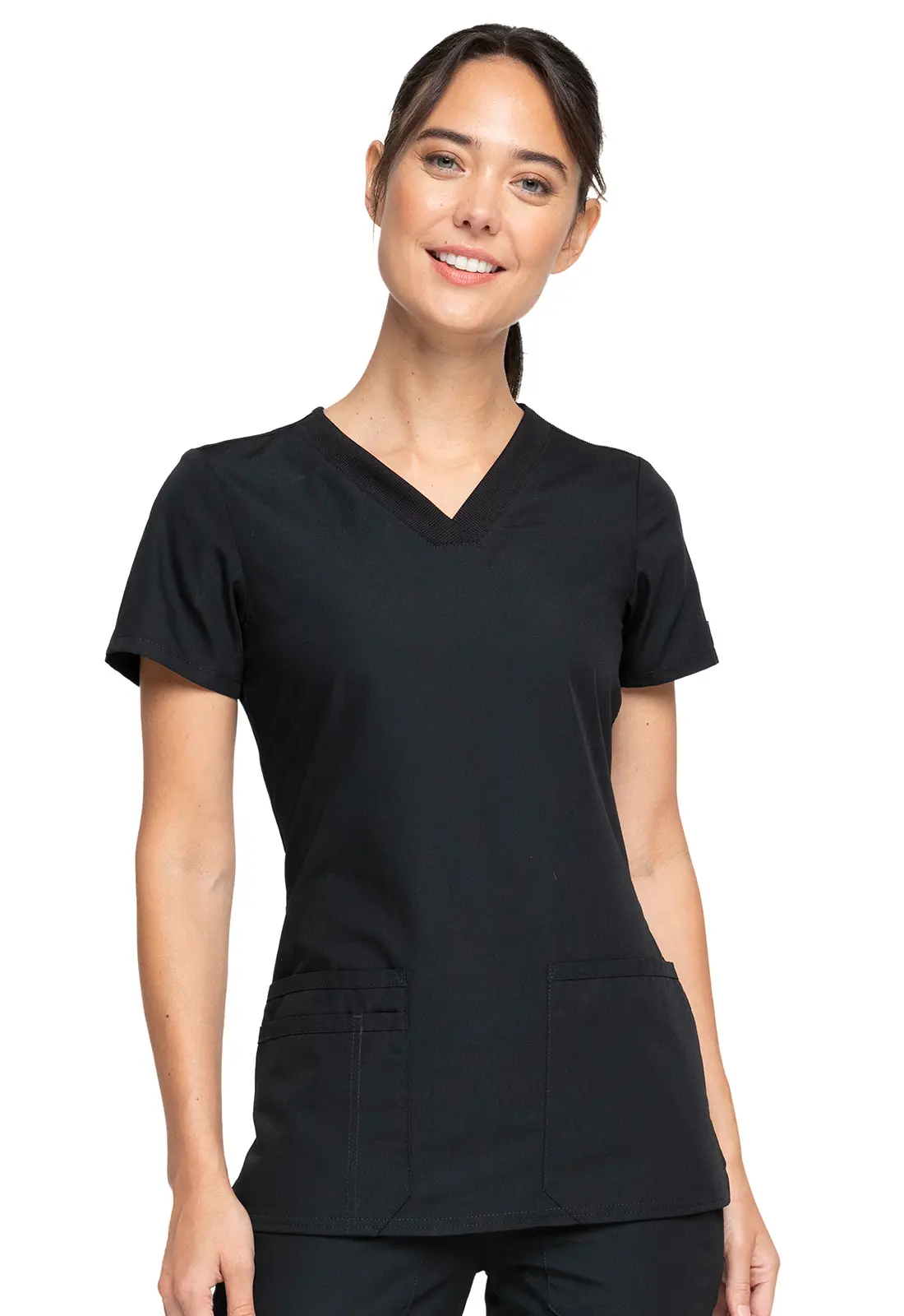 V-Neck Top-Cherokee Workwear