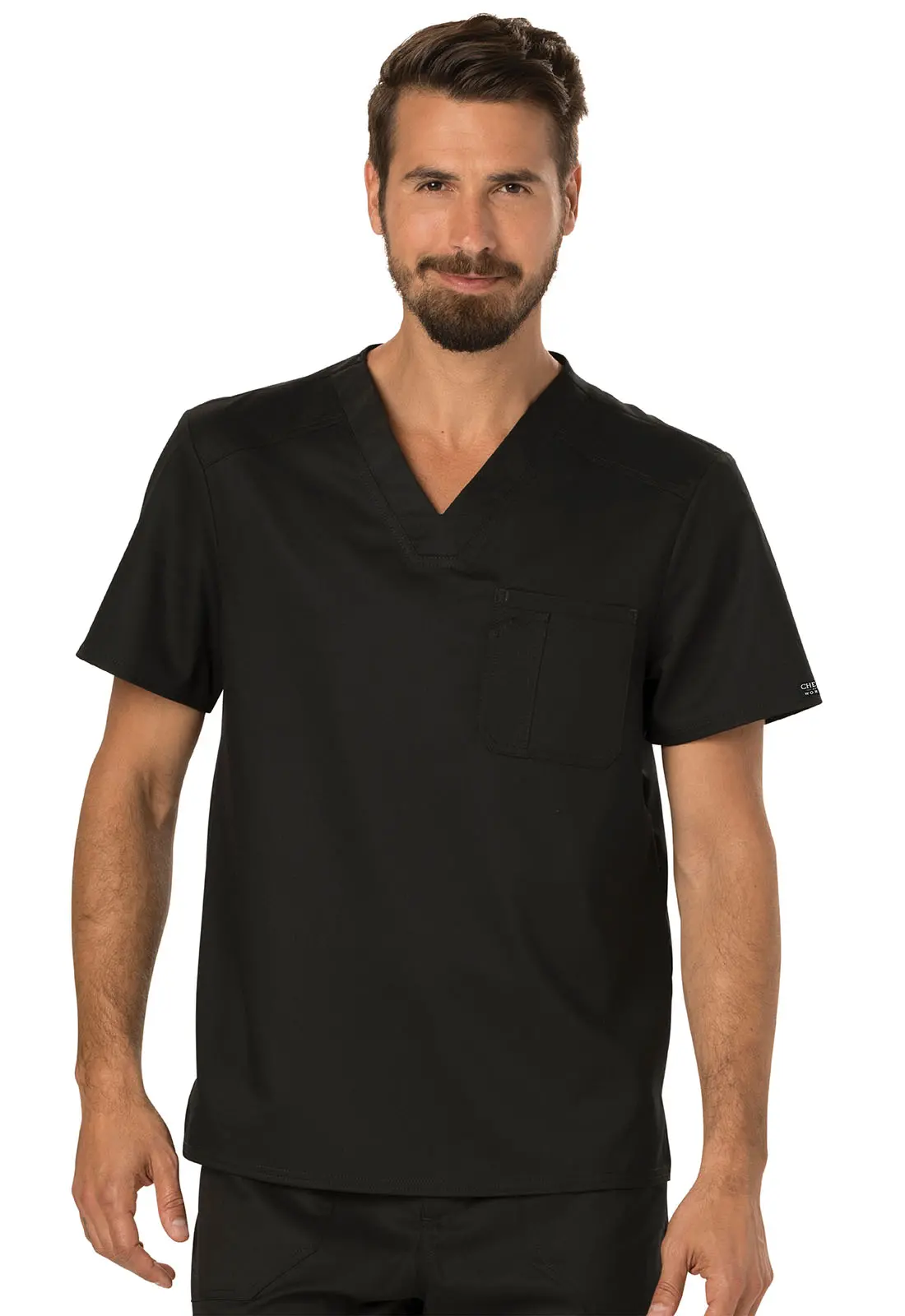 Men&#8216;s Tuckable V-Neck Top-Cherokee Workwear