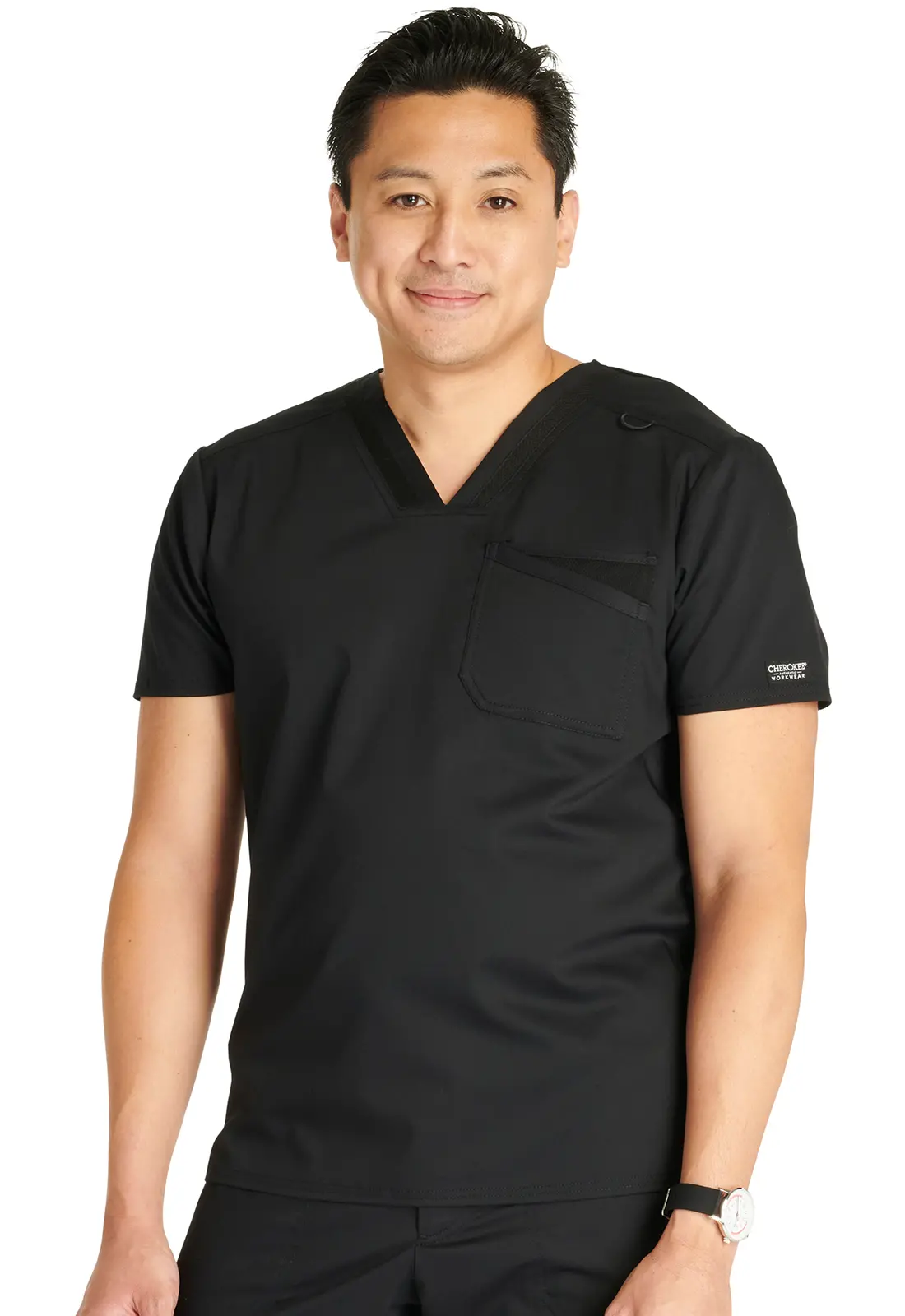 Men&#8216;s V-Neck Top-Cherokee Workwear