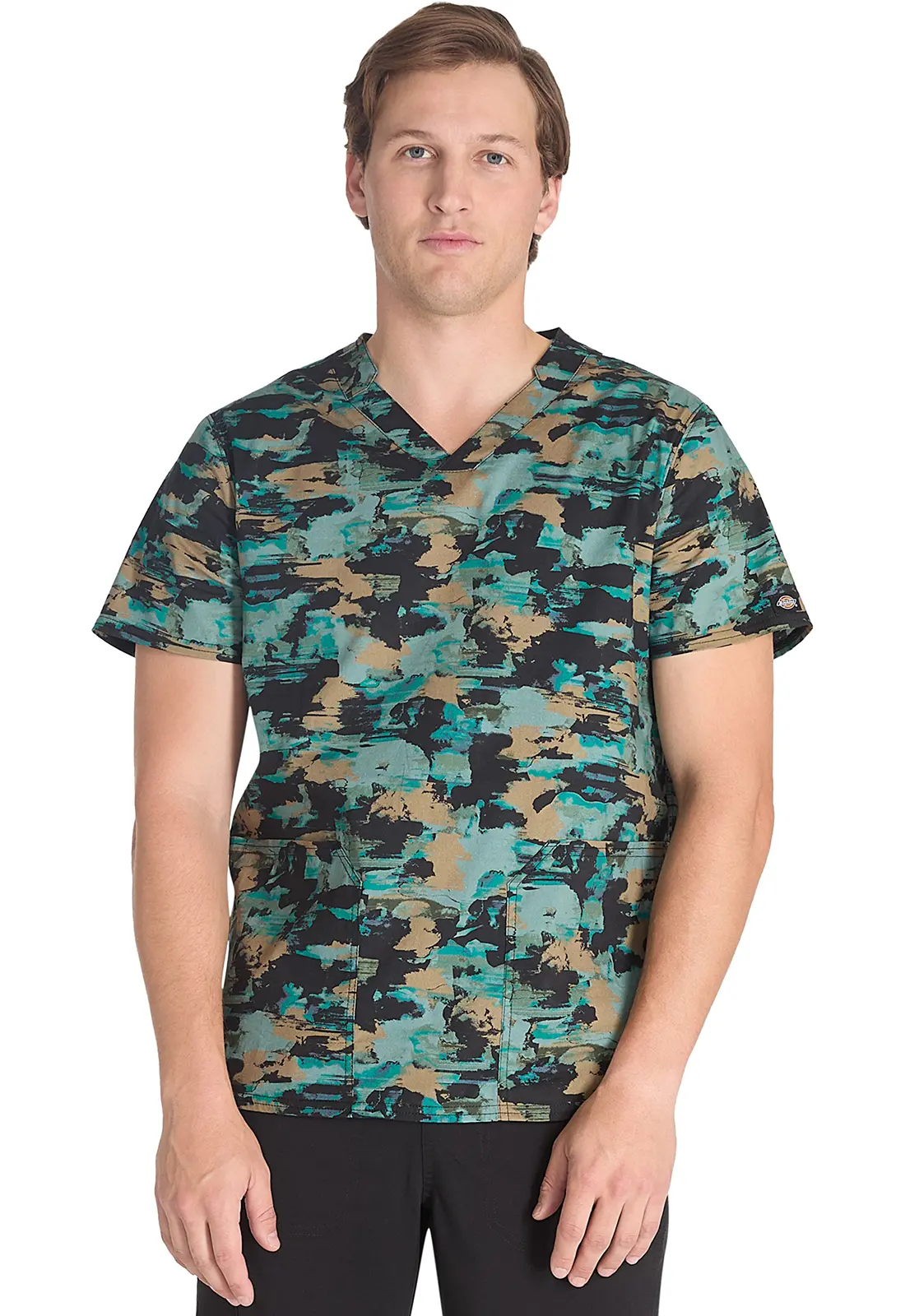 Men&#8216;s V-Neck Print Top-Dickies Medical