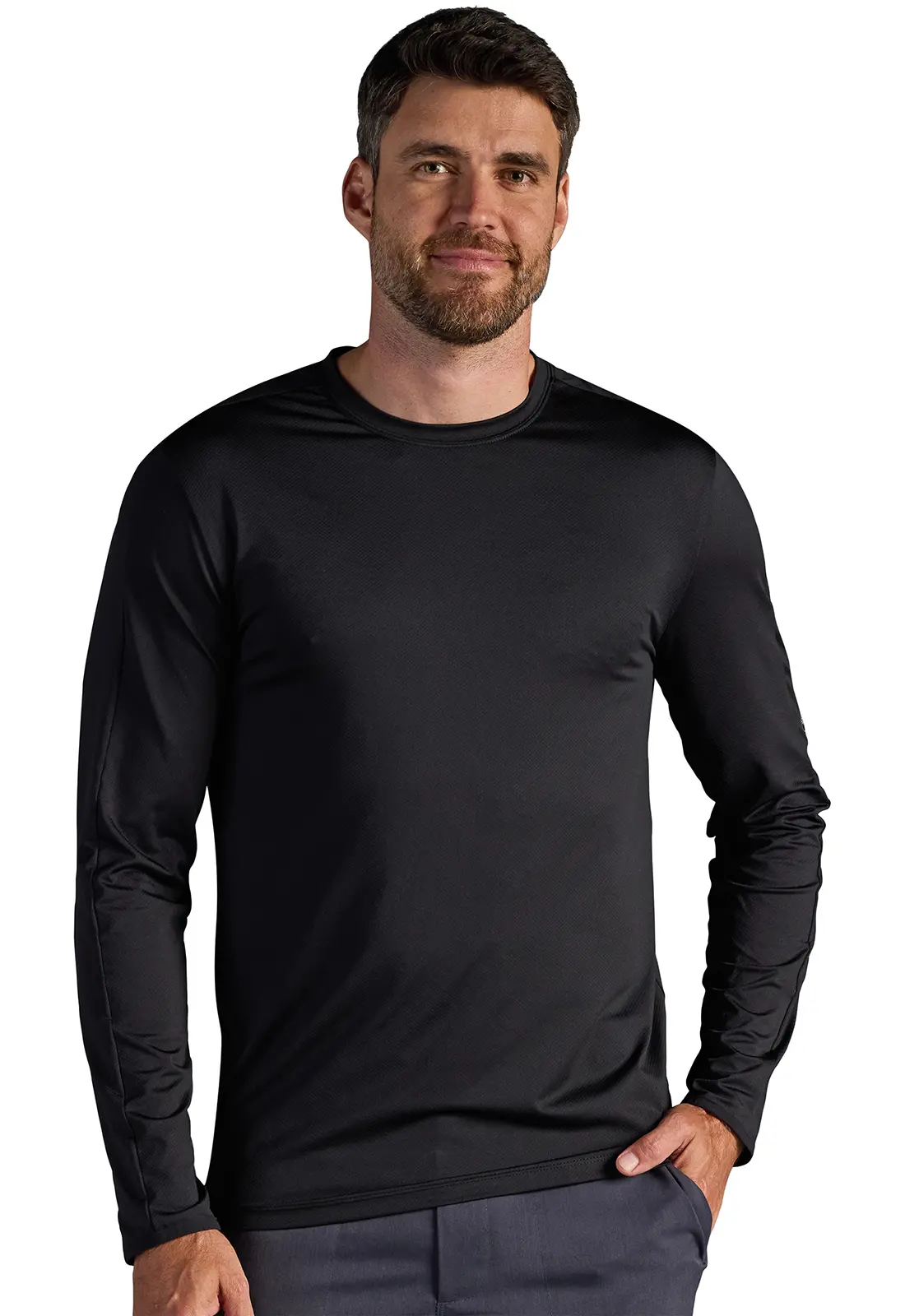 Vaughn Men&#8216;s Long Sleeve Crew Neck Tee-Healing Hands