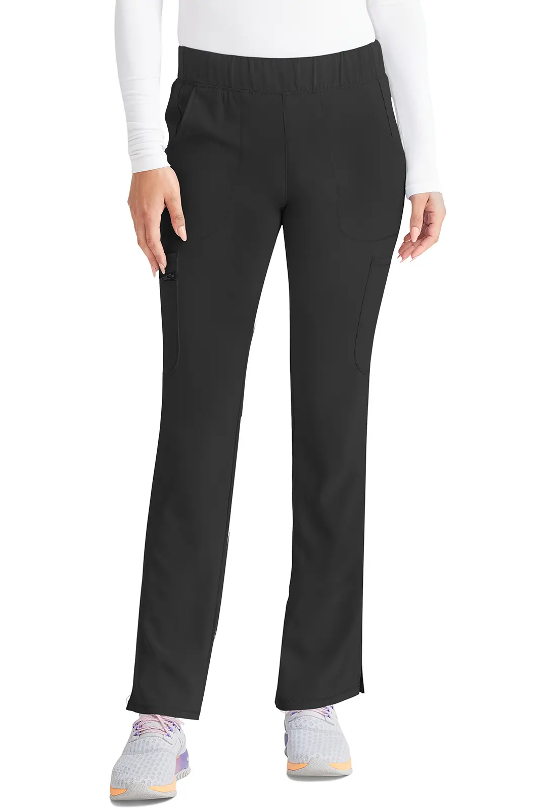 Mid Rise Pull-On Straight Leg Cargo Pant-Inspira