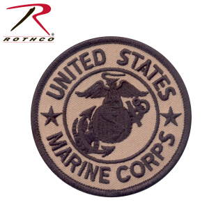 1585_Rothco Marine Corps Patch W/ Hook & Loop 3"-Rothco