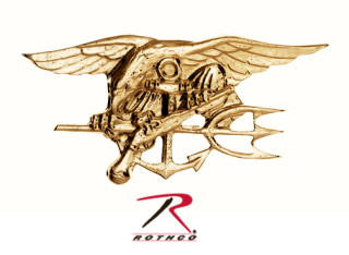 1655_Rothco Navy SEAL Gold Trident Lapel Pin-Rothco